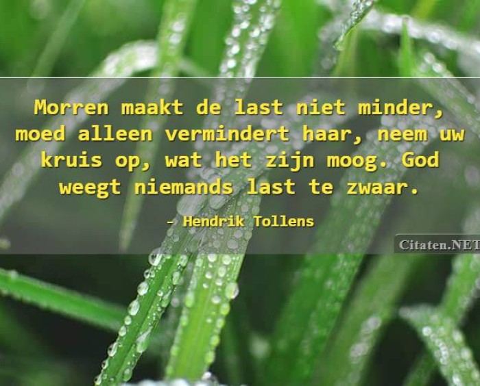 Niet morren maar opstaan en verder gaan